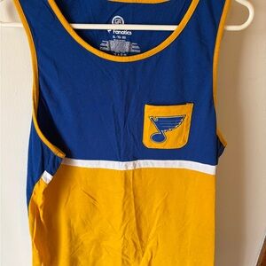 Fanatics Blue & Yellow St. Louis Blues Men’s Tank Top XL